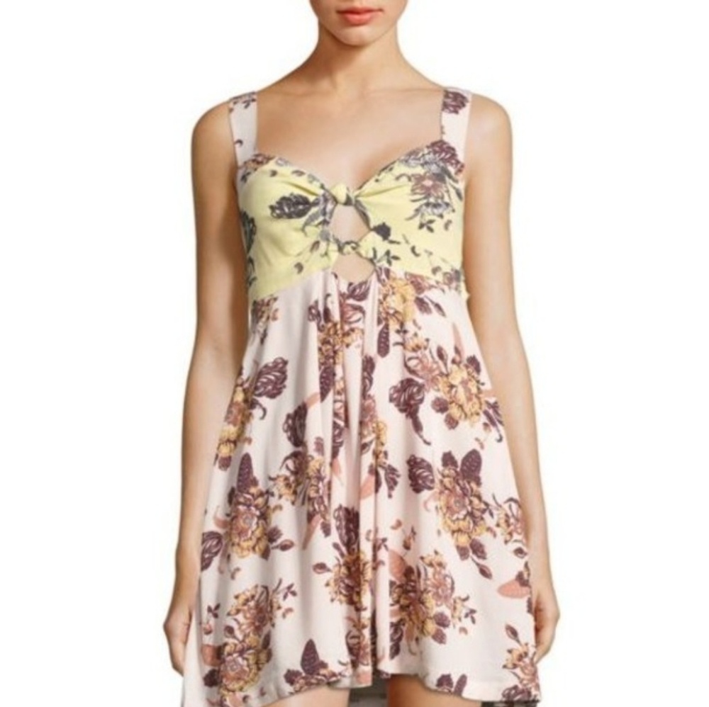 Free People floral mini dress sz medium NWOT